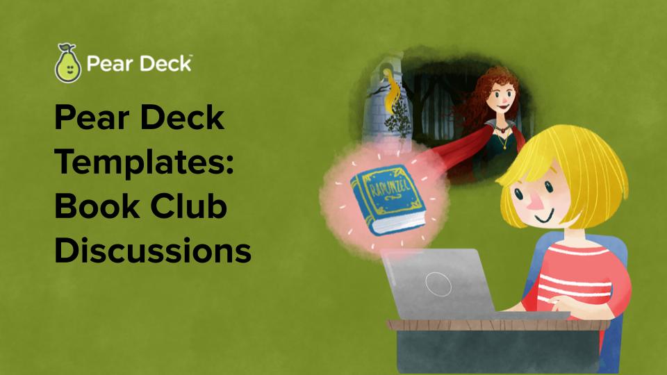 Pear Deck Templates Book Club Discussions Deck Collection Pear Deck